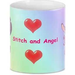 Кухоль GeekLand Стич Lilo and Stitch 02.10 Stitch And Angel.430 330 мл білий - мініатюра 2