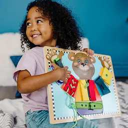 Розвиваюча іграшка Melissa & Doug Дерев’яна дошка з застібками (SM93464/6075184) - мініатюра 6