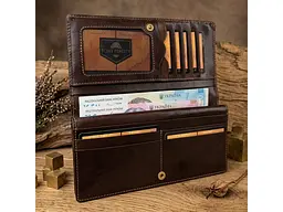 Жіночий гаманець Italico 1902 moro Коричневий 18,5x9x2,5 см TONY PEROTTI acs0032538 - мініатюра 2