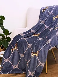 Плед Ecotton 150х220 см із мікрофібри Well Soft Канат синій (23494) - мініатюра 2