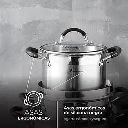 Каструля з кришкою MasterPro Foodies collection, 5 л (BGMP-1502-BK) - мініатюра 7