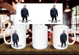 Чашка "Порошенко мирного рішення не буде" 425 мл Салатова