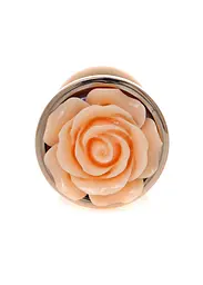 Анальна пробка - Jewellery Red Gold Rose Plug Peach - мініатюра 3