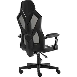 Ігрове крісло 1stPlayer P01 Black-White, максимально допустиме навантаження 120 кг, регульована спинка з кутом нахилу до 135 градусів, у комплекті поперекова подушка - мініатюра 5