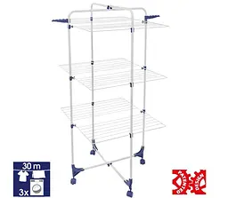 Сушарка для білизни підлогова Casa Si Athletic 3 White (CS92185E04) - мініатюра 2