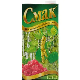 Сік Смак Березово-малиновий з цукром 1 л - мініатюра 4
