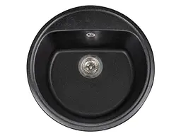 Кухонна мийка Miraggio MALIBU black (0002258) Граніт, Врізна, Чорний