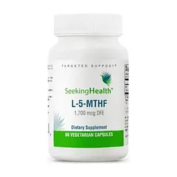 Вітамін Seeking Health Метилфолат, L-5-MTHF, 60 вегетаріанських капсул (SKH-52057)