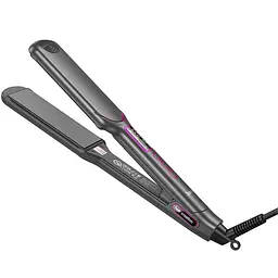 Випрямляч для волосся Hoco HP42 Wide board hair straightener with digital display Gray - мініатюра 5