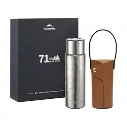 Термос Naturehike CNK230CF012 титановий 600 мл з чохлом - мініатюра 2