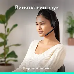 Bluetooth-гарнітура бездротова накладна Logitech Zone 300 Wireless (981-001407) чорна - мініатюра 7