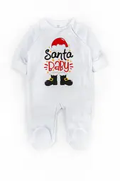 Святковий комбінезон для немовлят на кнопках Santa baby - мініатюра 1