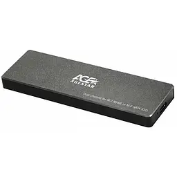 Зовнішня кишеня AgeStar M2 31UBVS6C (Black), метал, чорний (31UBVS6C (Black))