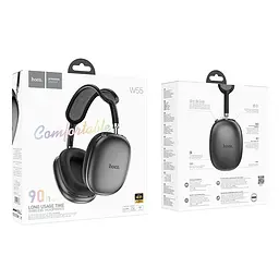 Навушники Bluetooth Hoco W55 Pleasing BT headphones White Black - мініатюра 2