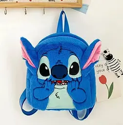 Дитячий м’який рюкзак Стіч Lilo Stitch з вушками - мініатюра 3