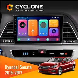 Штатна магнітола Hyundai Sonata 2015-2017 CAN Cyclone C9-001 2x32 CPL Cyclone (НФ-00002351)