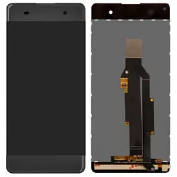 Дисплей Sony F3111 Xperia XA /F3112 /F3113 /F3115 /F3116 сірий, Graphite Black, OEM