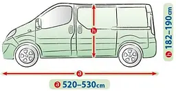 Тент автомобільний для мінівена Kegel-Blazusiak L 520-530 см Mobile Garage Van (5-4154-248-3020) - мініатюра 2