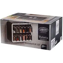 Набір спецівниць Violet House 0439 Spice Antr White 9 шт. (0439 ANTR WHITE 9 шт) - мініатюра 2
