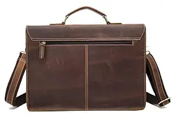 Портфель чоловічий зі шкіри 14774 Vintage рудий - мініатюра 6