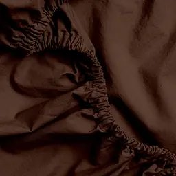 Простирадло на резинці Cosas з вареної бавовни 100х200 Cocoa Brown 100х200х20 см (82WashedCottonCocoaBrown_100x200x20) - мініатюра 3