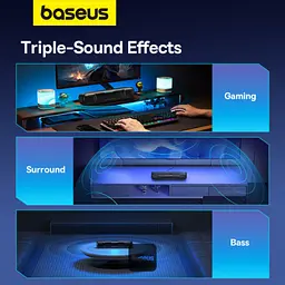 Саундбар Baseus AeQur DS10 Mini Soundbar бездротовий акумуляторна версія - мініатюра 10