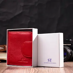 Жіночий шкіряний гаманець ST Leather 9,5х11,2х1,5 см acs0028426 - мініатюра 9