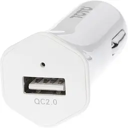 Автомобільний зарядний пристрій TOTO TZG-03 Car charger 1USB 2,4A White - мініатюра 2