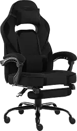 Геймерське крісло GT Racer чорне (X-2748 Fabric Black Suede) - мініатюра 3