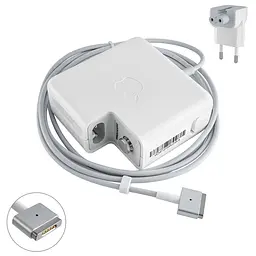 Блок живлення для ноутбука APPLE MagSafe2 16.5V 3.65A 60W Білий (з євро-адаптером) Т-подібний роз'єм Magsafe2