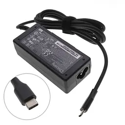 Блок живлення для ноутбука Acer USB-C 45W (15V3A, 12V3A, 9V3A, 5V2A), USB3.1/Type-C/USB-C, Black (без кабелю !) - мініатюра 2