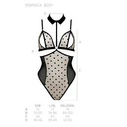 Боді Passion DOMINICA BODY XXL/XXXL, beige - мініатюра 5
