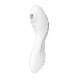 Стимулятор Satisfyer Curvy Trinity 5 Вакуумный с вибрацией, 16.5х4.6 см белый