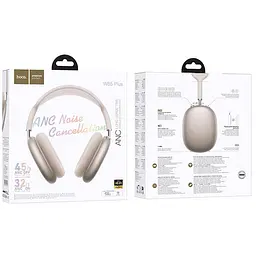 Бездротові накладні навушники Hoco W65 Plus, ANC, BT5.4, AUX, 400mAh, 45h, star color - мініатюра 4