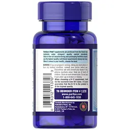 Вітаміни Puritans Pride Vitamin B12 500 мкг 100 пігулок - мініатюра 3