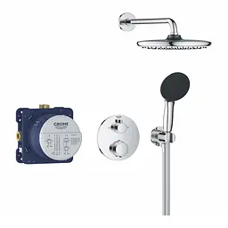 Душова система прихованого монтажу термостатична Grohe QuickFix Precision Grohtherm 34883000, Хром - мініатюра 3