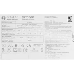 Блок живлення Lian Li SX1000P 1000W White (G9P.SX1000P.W000.EU) [176721] - мініатюра 8