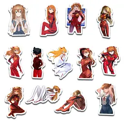 Стікерпак GeekLand Evangelion Asuka Langley 45 штук (SP AL 01) - мініатюра 2