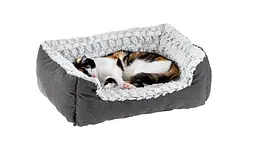 Лежак для собак і котів Ferplast Sweetie 45 зі штучним хутром сірий 48x37x16 см 81064499 - мініатюра 9