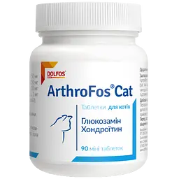 Вітамінно-мінеральна добавка Dolfos ArthroFos Cat для опорно-рухової системи котів 90 міні таблеток (192-90)