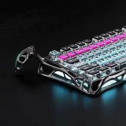 Клавіатура GravaStar Mercury V75 Pro 80keys Magnetic Jade Gaming 8K USB-A RGB Cyberpunk (GS_V75_PRO_RM_EGRY) - мініатюра 14