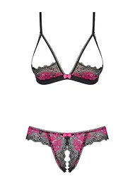 Еротичний комплект Obsessive Tulia S/M чорний - мініатюра 6
