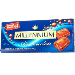 Шоколад молочний Millennium Premium пористий 90 г (621433)