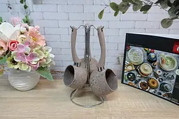 Набір турок OMS. Collection 3227 Brown 3 шт - мініатюра 3