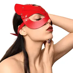 Маска Кішечки Art of Sex - Cat Mask, Червоний - мініатюра 2