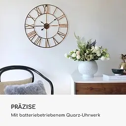 Настінний годинник Blumfeldt Queensway 60 (10039363) Коричневий - мініатюра 5