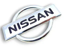 Емблема Nissan (старий тип) Хром 103х75 мм (з направляючими) 62890-3S500