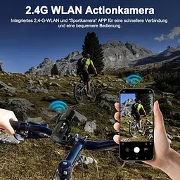 Екшн-камера Lottsall 1080P WiFi з картою 64 ГБ, водонепроникна - мініатюра 7