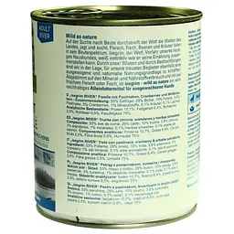 Вологий корм для дорослих собак Isegrim Adult Trout Форель з пастернаком, журавлиною і травами 800 г - мініатюра 3
