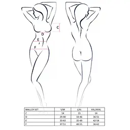 Костюм зайчика Passion MALLOY SET L/XL, трусики, топік і вушка